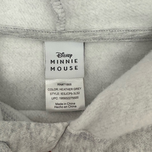 Disney Gray Hoodie with Red Bow Design - Picture 4 of 4